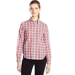 DOCKERS: plaid boyfriend shirt